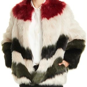 FRAME FAUX SHAG COAT